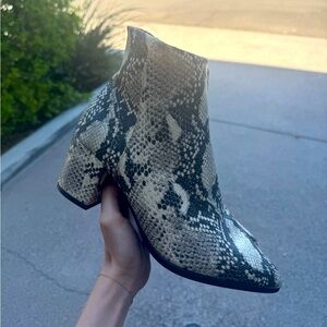 Madden Girl Snake Print Dafnii Ankel Boots